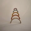 Mushie Rainbow Stacker Toy