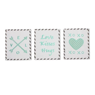 Bacati - Love Gray Mint 10 Pc Crib Bedding Set With 2 Crib Fitted Sheets 9 Bacati - Love Gray Mint 10 Pc Crib Bedding Set With 2 Crib Fitted Sheets - Image 9