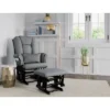 Storkcraft Tuscany Black Glider And Ottoman