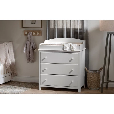 Cotton Candy Changing Table With Drawers - Pure White - South Shore 2 Cotton Candy Changing Table With Drawers - Pure White - South Shore - Image 2