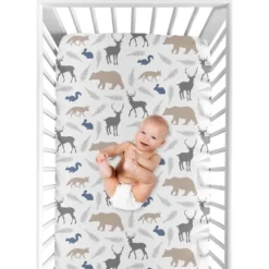 Sweet Jojo Designs Fitted Crib Sheet - Woodland Animals -Baby Products Store GUEST 779224c2 2459 4539 89de 8c4d119806cd