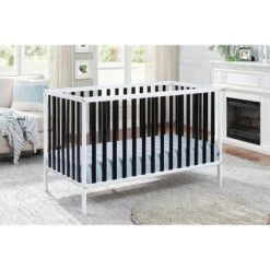 Baby Cache Deux Remi 3-in-1 Convertible Island Crib - White/Black -Baby Products Store GUEST 799a5142 90ab 4a3a a765 aba3978cd2bc