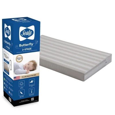 Sealy Butterfly 2-Stage Waterproof Ultra Firm Crib And Toddler Mattress 6 Sealy Butterfly 2-Stage Waterproof Ultra Firm Crib And Toddler Mattress - Image 6