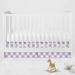 Bacati - Watercolor Floral Purple Gray 10 Pc Girls Crib Bedding Set With Long Rail Guard Cover -Baby Products Store GUEST 7e2a7c8f 52e7 4a71 a8ed 897a1e0dfc58