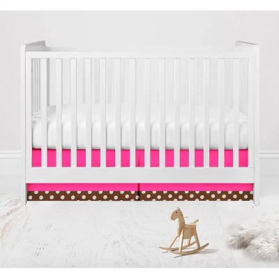 Bacati - Ladybugs Pink Chocolate 10 Pc Crib Bedding Set With Long Rail Guard Cover 7 Bacati - Ladybugs Pink Chocolate 10 Pc Crib Bedding Set With Long Rail Guard Cover - Image 7