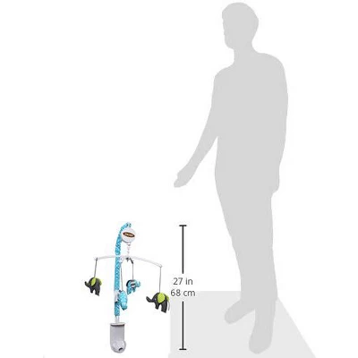 Bacati - Elephants Aqua/Lime/Grey Musical Mobile 1 Bacati - Elephants Aqua/Lime/Grey Musical Mobile