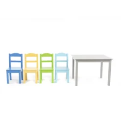 5pc Kids' Wood Table And Chair Set Green/Blue/Gray - Humble Crew 13 5pc Kids' Wood Table And Chair Set Green/Blue/Gray - Humble Crew -Baby Products Store GUEST 8fb0d411 5d44 44c2 81f7 622b7f3770c7