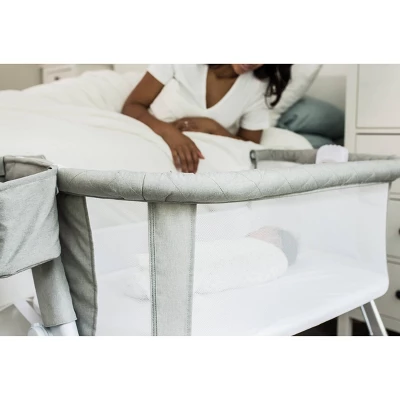 Baby Delight Beside Me Dreamer Deluxe Bassinet And Bedside Sleeper - Quilted Pebble Gray 8 Baby Delight Beside Me Dreamer Deluxe Bassinet And Bedside Sleeper - Quilted Pebble Gray - Image 8