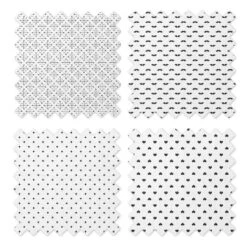 Bacati - LOVE Muslin Swaddling Blankets Set Of 4, Black/White -Baby Products Store GUEST 9731bd0a fe13 401e ab6c ef4eb5200632