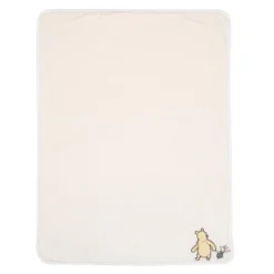 Lambs & Ivy Disney Baby Storytime Pooh Ultra Soft Fleece Baby Blanket - Cream