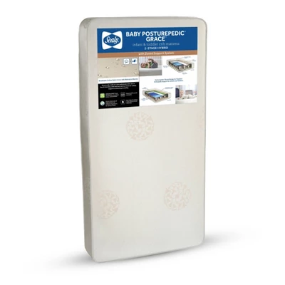 Sealy Baby Posturepedic Grace 2-Stage Crib And Toddler Mattress 1 Sealy Baby Posturepedic Grace 2-Stage Crib And Toddler Mattress