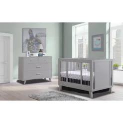 Sorelle Uptown Acrylic Crib - Weathered Gray