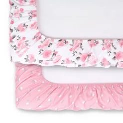 The Peanutshell Changing Pad Covers - Pink Roses/Floral 2pk -Baby Products Store GUEST 9cafa912 db81 4957 9487 62aa3e1f0106