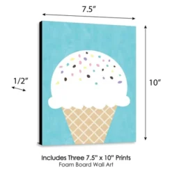 Big Dot Of Happiness Scoop Up The Fun - Ice Cream - Sprinkles Kitchen Wall Art, Nursery Decor And Restaurant Decor - 7.5 X 10 Inches - Set Of 3 Prints -Baby Products Store GUEST 9cf2c043 12f8 447d 8de0 e6d979dd86d6