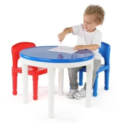 3pc Round Plastic Construction Table With 2 Chairs And Cover Blue/Red/White - Humble Crew 10 3pc Round Plastic Construction Table With 2 Chairs And Cover Blue/Red/White - Humble Crew -Baby Products Store GUEST 9fd77dfd ec10 4b24 9ce1 1d7f287c2d13