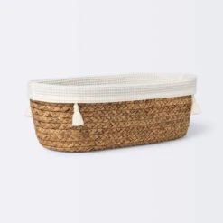 Natural Weave Oval Storage Bin With Waffle Weave Liner - Cloud Island™ -Baby Products Store GUEST a3de4f61 51cd 4f96 91ff 73a5dc516147