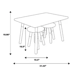 Kids' Dipped Table And Stool Set - ACEssentials -Baby Products Store GUEST a589ca04 3acc 4a29 856f 9a4369f49252