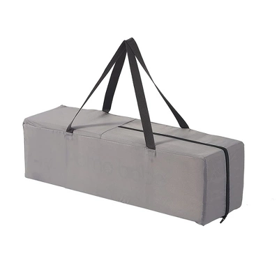 Pamo Babe Travel Foldable Portable Bassinet Baby Infant Comfortable Play Yard Crib Cot With Soft Mattress, Breathable Mesh Walls, And Carry Bag, Gray 4 Pamo Babe Travel Foldable Portable Bassinet Baby Infant Comfortable Play Yard Crib Cot With Soft Mattress, Breathable Mesh Walls, And Carry Bag, Gray - Image 4