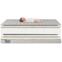 Simmons Kids' Comforpedic From Beautyrest Dual Sided Crib/Toddler Mattress- Gray -Baby Products Store GUEST a667a28d 8e8f 42b0 b355 6879f0f336e4