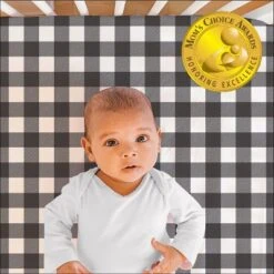 The Peanutshell Woodland Plaid And Safari Animal Fitted Crib Sheets, Unisex 6-Pack Set | Black, White