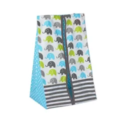 Bacati - Elephants Aqua/Lime/Gray 4 Pc Crib Bedding Set With Diaper Caddy -Baby Products Store GUEST a8e78032 83b2 4573 bd73 cca1ff825b3b