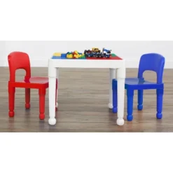 3pc 2 In 1 Square Activity Table With 2 Chairs Blue/Red - Humble Crew 13 3pc 2 In 1 Square Activity Table With 2 Chairs Blue/Red - Humble Crew -Baby Products Store GUEST b590a766 002a 4b7f a59d ecc81694b07e