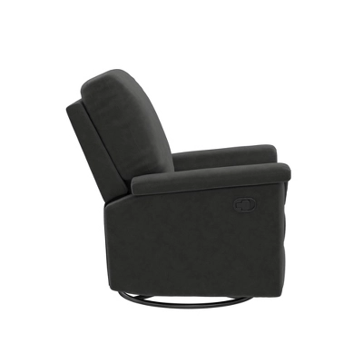 Baby Relax Terrin Swivel Glider Recliner Distressed Faux Leather 3 Baby Relax Terrin Swivel Glider Recliner Distressed Faux Leather - Image 3