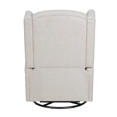 Second Story Home Hemingway Swivel Recliner Chair - Canvas 1 Second Story Home Hemingway Swivel Recliner Chair - Canvas
