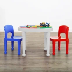 3pc Round Plastic Construction Table With 2 Chairs And Cover Blue/Red/White - Humble Crew 11 3pc Round Plastic Construction Table With 2 Chairs And Cover Blue/Red/White - Humble Crew -Baby Products Store GUEST b8534c44 8e25 4cfd 9b59 1ae110f1e84b