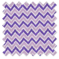 Bacati - MixNMatch Purple Zigzag Crib/Toddler Ruffles/skirt