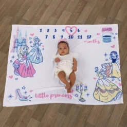 Disney Princess Milestone Blanket