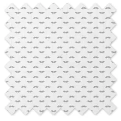 Bacati - Moustache Gray Muslin 3 Pc Toddler Bed Sheet Set 100 Percent Cotton -Baby Products Store GUEST bbac7de6 9dbd 4469 8a16 43ef5818da33