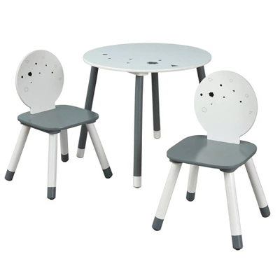 3pc Talori Kids' Table And Chair Set Gray/White - Buylateral 4 3pc Talori Kids' Table And Chair Set Gray/White - Buylateral - Image 4