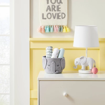 Coiled Rope Small Round Storage Basket - Elephant - Cloud Island™ 1 Coiled Rope Small Round Storage Basket - Elephant - Cloud Island™