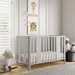 Room & Joy Emmett Curved Post 3-in-1 Crib - Sharkey Gray -Baby Products Store GUEST c5109748 b600 4468 97eb 8f3aa82c8b08