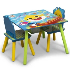 Delta Children Baby Shark Kids' Table And Chair Set With Storage (2 Chairs Included) - Greenguard Gold Certified - 3ct -Baby Products Store GUEST c54fa654 f4a9 4114 9c95 569510fc4d76