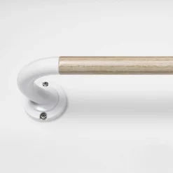 Blackout Kids' Curtain Rod Natural Wood/White - Pillowfort™ -Baby Products Store GUEST c79cd4e8 6019 4b07 a1be 514978eec1d8