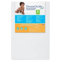 Dream On Me Portable Crib And Toddler Mattresses - White -Baby Products Store GUEST c9f8528d ecde 45f0 bade c014025ec296