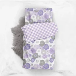 Bacati - Watercolor Floral Purple Gray 5 Pc Girls Toddler Bedding Set -Baby Products Store GUEST ca4927cc ef26 486a 9677 f0c690e84c5c