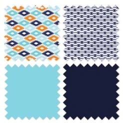 Bacati - Liam Aqua Orange Navy 3 Pc Toddler Bedding Sheet Set -Baby Products Store GUEST cde20c40 1a68 4b9e 8455 e1d3cc2ebd64