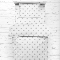 Bacati - Star Gray Ikat Muslin 4pc Toddler Bedding Set 10 Bacati - Star Gray Ikat Muslin 4pc Toddler Bedding Set -Baby Products Store GUEST d1370f26 83d2 4457 8ae0 801755b38160