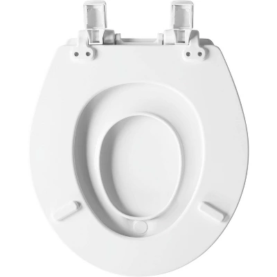 Mayfair By Bemis NextStep2 Never Loosens Round Enameled Wood Children's Potty Training Toilet Seat With Easy Clean And Slow Close Hinge - White 4 Mayfair By Bemis NextStep2 Never Loosens Round Enameled Wood Children's Potty Training Toilet Seat With Easy Clean And Slow Close Hinge - White - Image 4