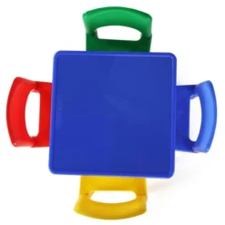 5pc 2 In 1 Square Plastic Activity Table And Chair Set - Humble Crew -Baby Products Store GUEST d365ed91 9323 4b71 aad0 ac505dc962ff