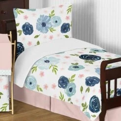 5pc Sweet Jojo Designs Watercolor Floral Toddler Bedding Set Pink/Blue - Sweet Jojo Designs -Baby Products Store GUEST d6bdc9b0 6a84 4daf bcf1 765565e65f14