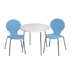 3pc Kids' Table And Chair Set With Chrome Legs - Gift Mark -Baby Products Store GUEST db352293 10c8 4bef ada3 be9ae6660090