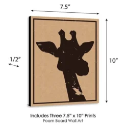 Big Dot Of Happiness Wild Safari - Jungle Animal Nursery Wall Art, Kids Room Decor & Home Decorations - Gift Ideas - 7.5 X 10 Inches - Set Of 3 Prints -Baby Products Store GUEST dc830fac bc75 47e9 a823 b6fee576625d