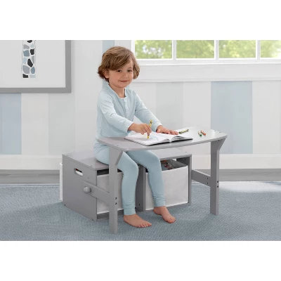 Delta Children MySize Activity Bench - Gray 2 Delta Children MySize Activity Bench - Gray - Image 2