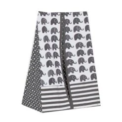 Bacati - Elephants White/Gray 4 Pc Crib Bedding Set With Diaper Caddy 12 Bacati - Elephants White/Gray 4 Pc Crib Bedding Set With Diaper Caddy -Baby Products Store GUEST e436fe7f 3230 4a8b b111 2941b1683968