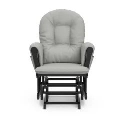 Storkcraft Hoop Glider And Ottoman - Black Frame/Light Gray Fabric -Baby Products Store GUEST e620e22c 38cb 4636 86f3 ac54c3b45040