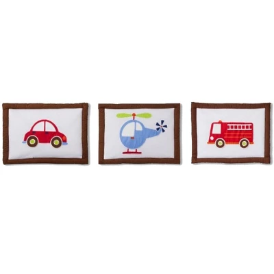 Bacati - Transportation Blue Navy Green Red Orange 10 Pc Crib Bedding Set With Long Rail Guard Cover 10 Bacati - Transportation Blue Navy Green Red Orange 10 Pc Crib Bedding Set With Long Rail Guard Cover - Image 10